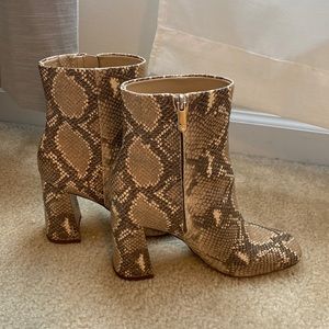 Sam Edelman Snakeskin Booties